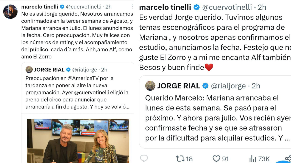 El Tenso Cruce En Redes Entre Marcelo Tinelli Y Jorge Rial Qu Pas