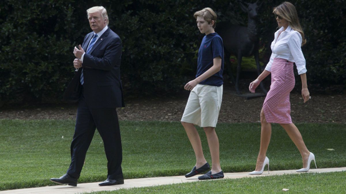 Barron Trump hijo de Donald y Melania también tuvo COVID 19