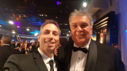 Fin del conflicto, Luis Ventura y Damián Rojo se cruzaron en la fiesta y se saludaron