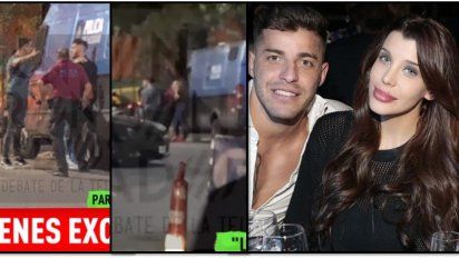 Golpes, escándalo y patrulleros: Ella le quiso clavar una copa, le revoleó un zapato y amenazó con tirarse al río 