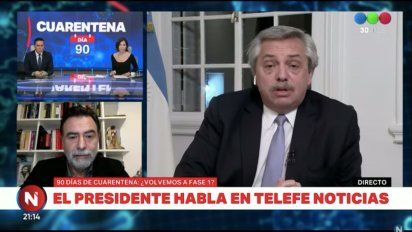 Fuerte cruce al aire entre Alberto Fernández y Cristina Pérez: 
