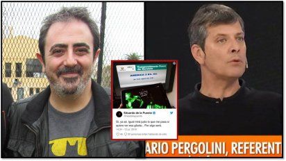 De la Puente posteó contra Pergolini cuando estaba en Intrusos: 