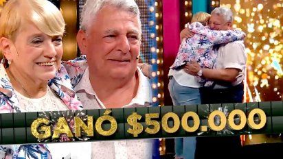 Un matrimonio se llevó los 500 mil pesos en Bienvenidos a bordo