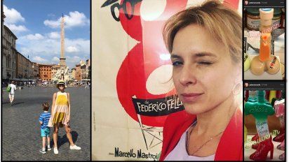 carla peterson en roma: vacaciones en familia y un viaje para su personaje de 100 dias para enamorarse