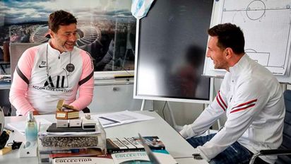 Lionel Messi y Mauricio Pochettino se reunieron 