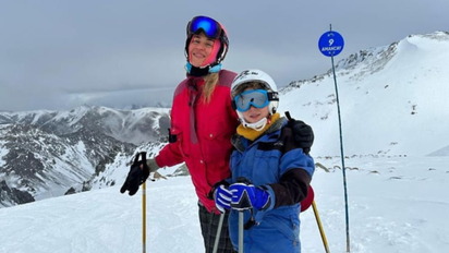 Las vacaciones en la nieve de Jimena Barón, Momo y su novio, Matías