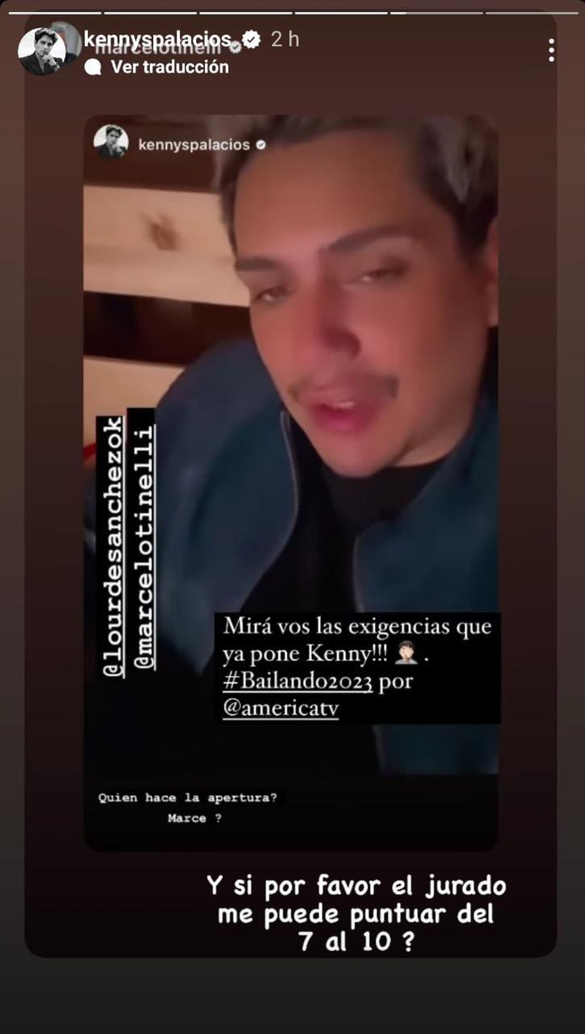 Bailando 2023: ¿Cuál Fue La Nueva Petición Que Kennys Palacios Le Hizo ...