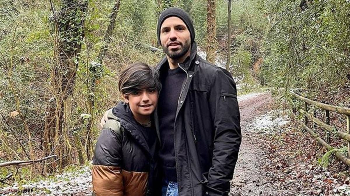 El Kun Agüero le dedicó un tierno posteo a su hijo tras su llegada al país