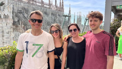 Así festejó Sergio Lapegüe su cumpleaños por Europa