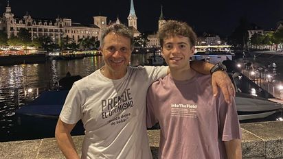 Sergio Lapegüe mostró el lado más divertido de su hijo: 