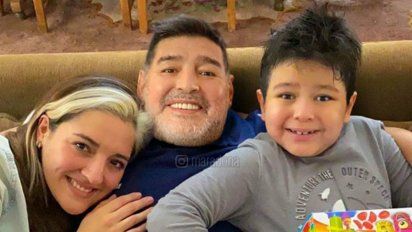 Diego Maradona se reencontró con Dieguito Fernando