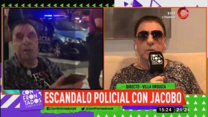 Escándalo policial con Jacobo Winograd y un hombre que lo insultó: Heridos y detenidos