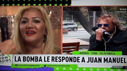 La Bomba y su ex se cruzaron al aire: ''Ella me provocaba para que le pegue'';''yo te  inventé''