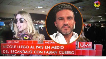 Nicole llegó al país e ironizó sobre los audios: 