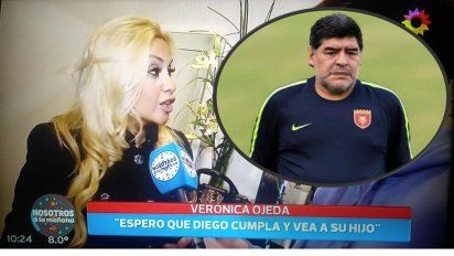 Después del plantazo de Maradona a su hijo, habló Verónica Ojeda: 