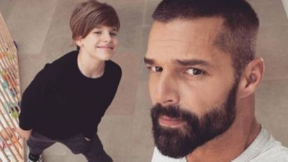¿Igualitos? Ricky Martin muestra a uno de sus hijos