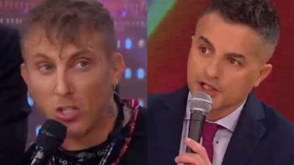 El cara a cara de Ángel de Brito y El Polaco después de la pelea en vivo