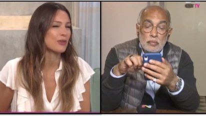 Pampita y el Negro Oro se sacaron chispas en un tenso móvil