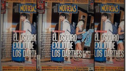 El oscuro exilio de los Darthés; es tapa de revista