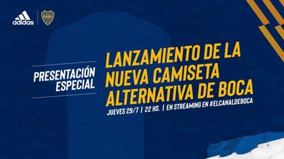 Boca Juniors presentó una nueva camiseta 