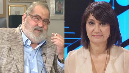 Los periodistas Jorge Lanata y María Laura Santillán