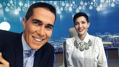 Rodolfo Barili y Cristina Pérez conducen Telefe Noticias desde hace más de una década 