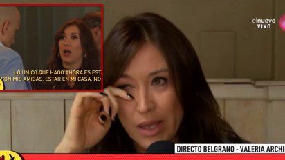 Valeria Archimó rompió en llanto en medio de un móvil explicando la pelea pública con su ex: 
