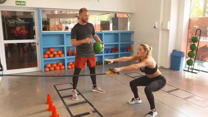 Mica Viciconte volvió a entrenar y mostró su dura rutina