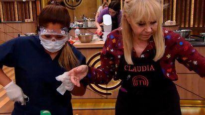 Claudia Villafañe vivió un fuerte accidente en Masterchef Celebrity