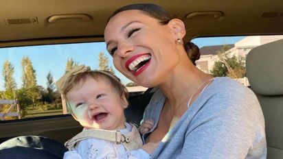 Pampita estuvo bien acompañada en las grabaciones de 