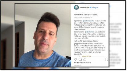 Listorti posteó un video haciendo una critica al aumento del gas y generó muchas criticas