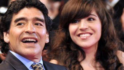 Gianinna Maradona compartió una foto muy emotiva con Dalma y su padre