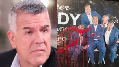 Dady Brieva habló tras la vandalización de su marquesina 