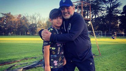 Gianinna Maradona le dedicó unas fotos a su hijo por su cumpleaños