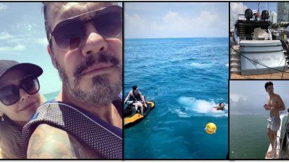 Las mega vacaciones de Tinelli, Guilermina Valdés y la familia en Miami: paseos en el mar y mucho amor