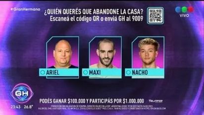 'Gran Hermano': ¿Quién se va Ariel, Nacho o Maxi?