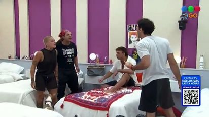 'Gran Hermano': picantísimo cruce entre Furia, Emmanuel, Bautista y Nicolás