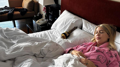 La foto de Wanda Nara y Mauro Icardi en la cama tras ganar en los Martín Fierro