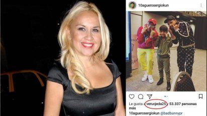 Verónica Ojeda le dio like al Kun Agüero y sigue provocando a Maradona