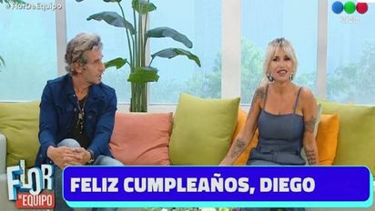 Flor Peña no podía creer cuántos años cumplió Diego Peretti