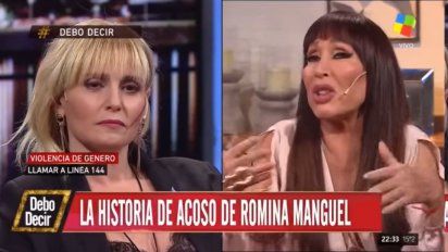 Extrema discusión entre Moria Casán y Romina Manguel por su denuncia de acoso: 