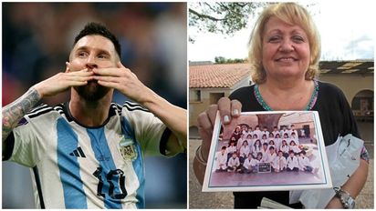 Emotiva carta de la primera maestra de Lionel Messi