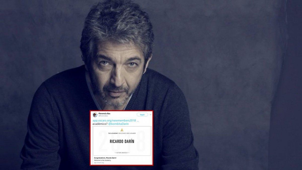 Ricardo Darín fue nombrado miembro de la Academia de ...