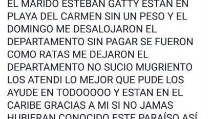 Acusan a Lorena Paola y su marido de estafa: ''Se fueron sin pagar ''