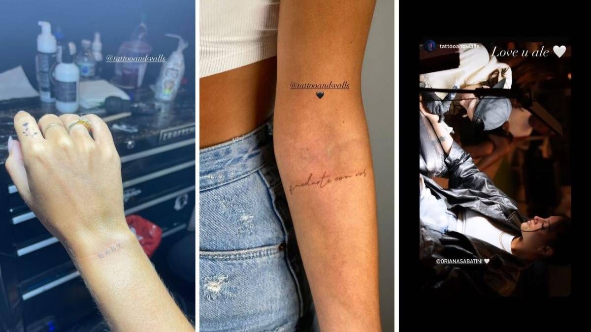 ¡Tatuada! Oriana Sabatini se puso al día con algunos deseos ¡Tatuada! Oriana Sabatini se puso al día con algunos deseos