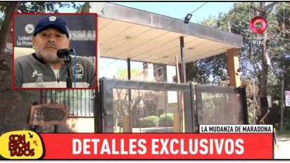 Maradona se muda a un country a dos cuadras de la casa de Rocío Oliva, en Bella Vista, pero en el lugar hay polémica por su llegada