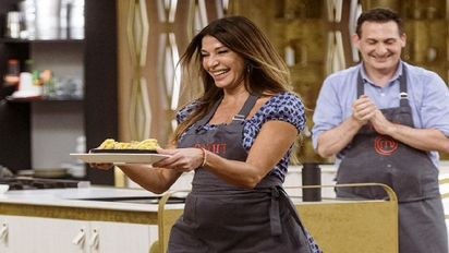 Catherine Fulop se emocionó en Masterchef Celebrity