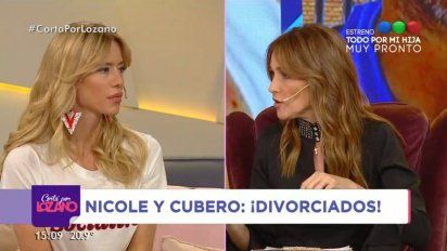 Nicole contó detalles del divorcio con Cubero y mencionó que el jugador  no aportó dinero desde que se separaron 