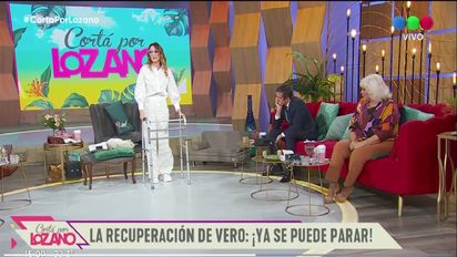 ¡Buena noticia! Verónica Lozano sorprendió al ponerse de pie en Cortá por Lozano