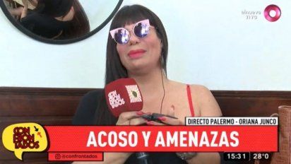 Oriana Junco, amenazada de muerte: 